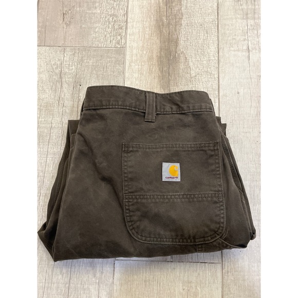 Carhartt Relaxed Fit Work Pants Men's Size 44x30 Brown Carpenter Utility - Picture 2 of 6